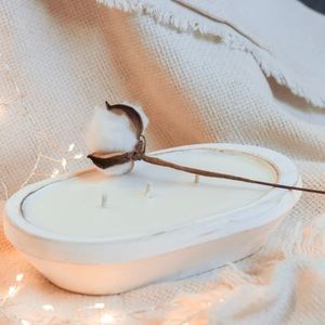 Fraser Fir Scented Oval Bread Bowl Candle